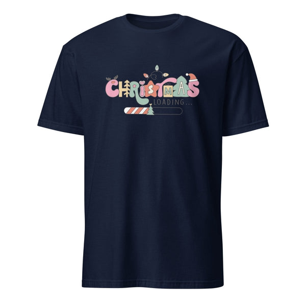 Christmas Loading Graphic Tee - Navy - S - ArtyKoala