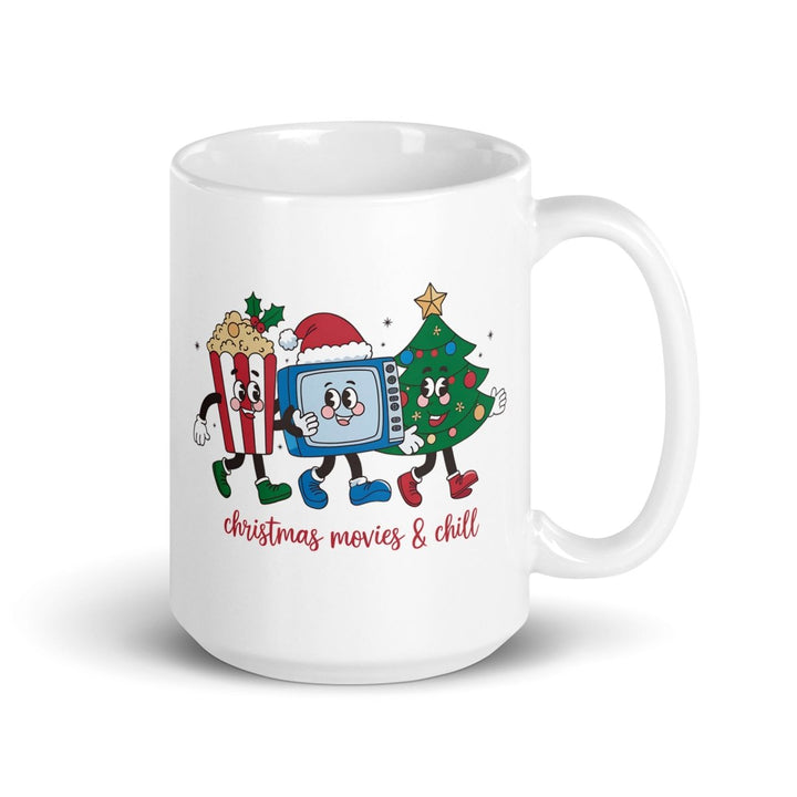 Christmas Movies White glossy mug - 15 oz - ArtyKoala