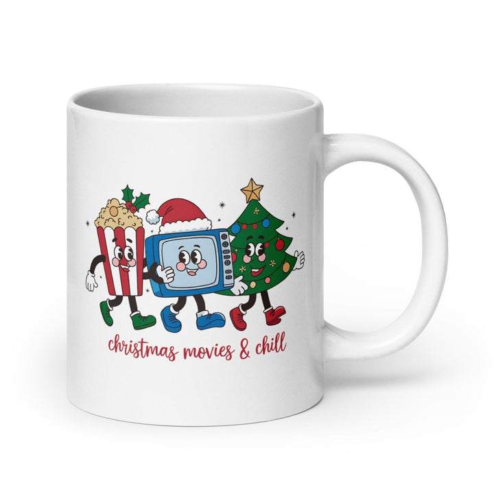 Christmas Movies White glossy mug - 20 oz - ArtyKoala
