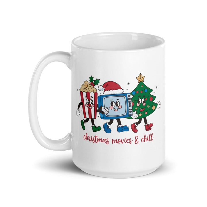 Christmas Movies White glossy mug - 15 oz - ArtyKoala