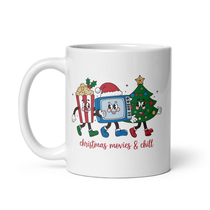 Christmas Movies White glossy mug - 11 oz - ArtyKoala
