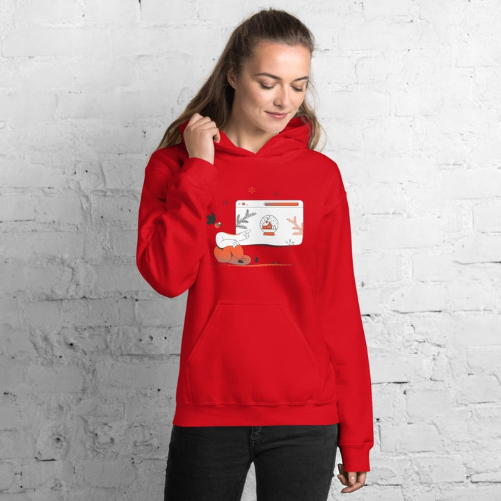 Christmas Shpping Graphic Hoodie - Light Blue - S - ArtyKoala