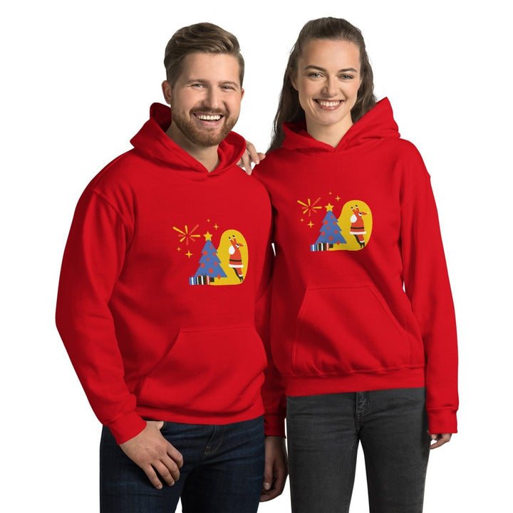 Christmas Themed Graphic Hoodie - White - S - ArtyKoala
