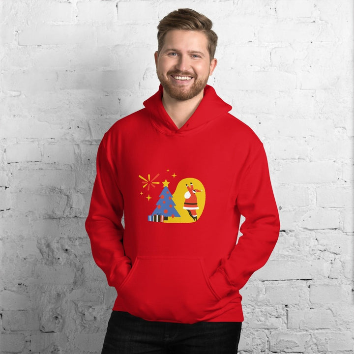 Christmas Themed Graphic Hoodie - White - S - ArtyKoala
