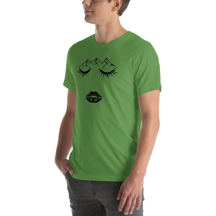 Closed eye Woman Man T-Shirt - ArtyKoala