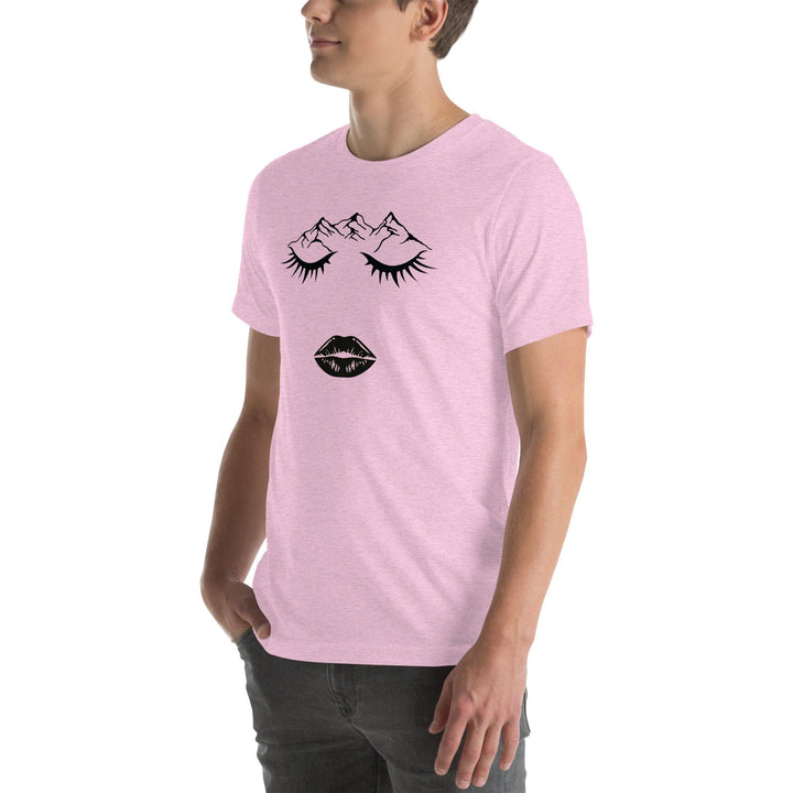 Closed eye Woman Man T-Shirt - ArtyKoala