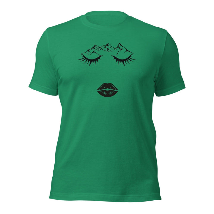 Closed eye Woman Man T-Shirt - Kelly / S - ArtyKoala