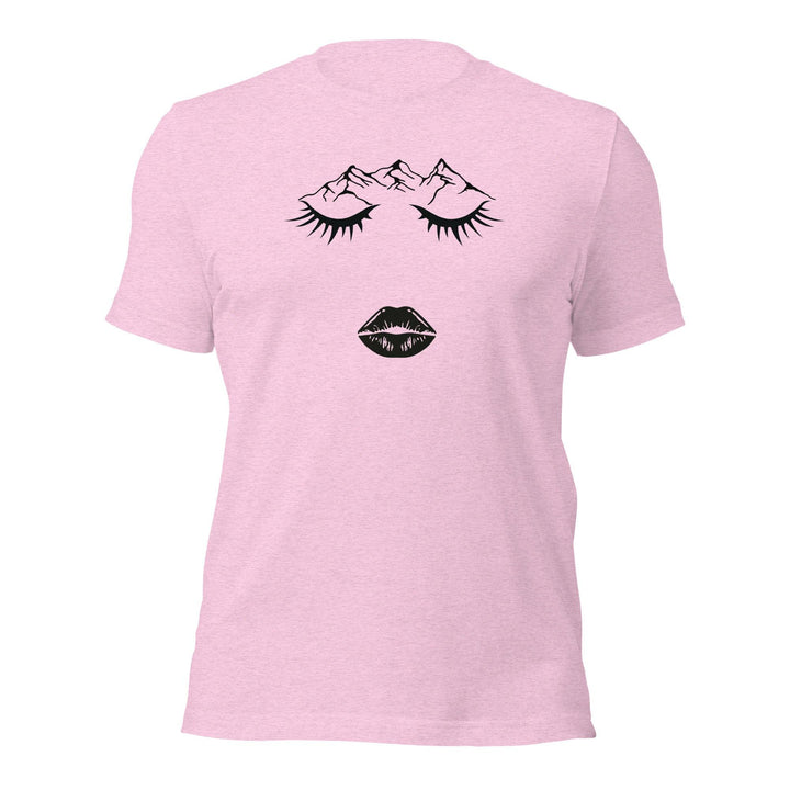 Closed eye Woman Man T-Shirt - Heather Prism Lilac / S - ArtyKoala