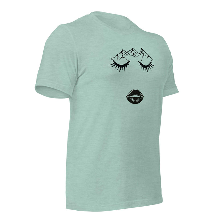 Closed eye Woman Man T-Shirt - ArtyKoala