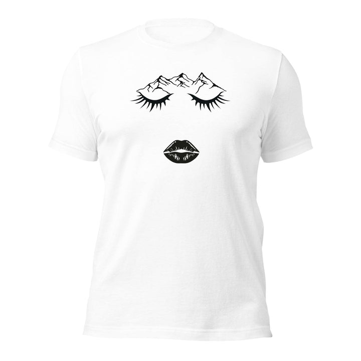 Closed eye Woman Man T-Shirt - White / S - ArtyKoala