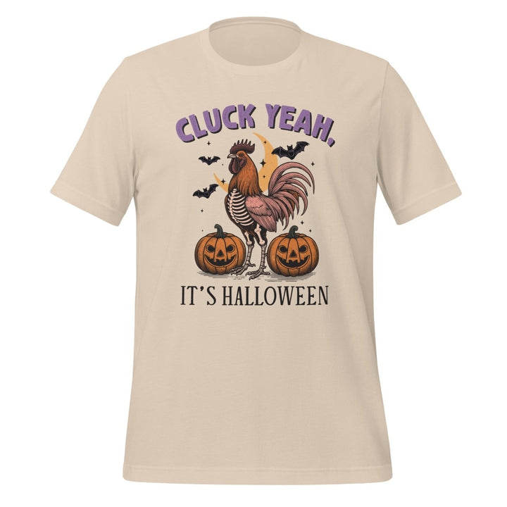 Cluck Yeah It's Halloween Graphic Tee - Soft Cream - S - ArtyKoala