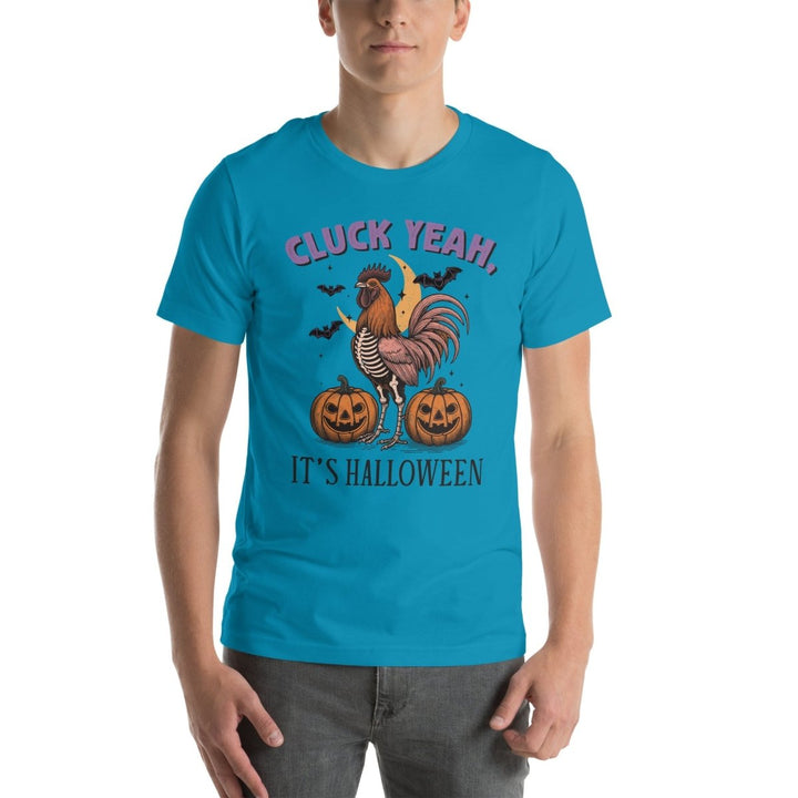 Cluck Yeah It's Halloween Graphic Tee - Black - S - ArtyKoala