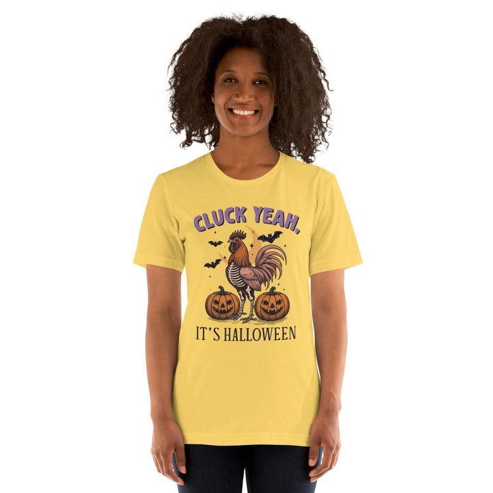Cluck Yeah It's Halloween Graphic Tee - Black - S - ArtyKoala