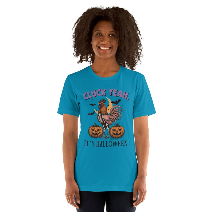 Cluck Yeah It's Halloween Graphic Tee - Black - S - ArtyKoala