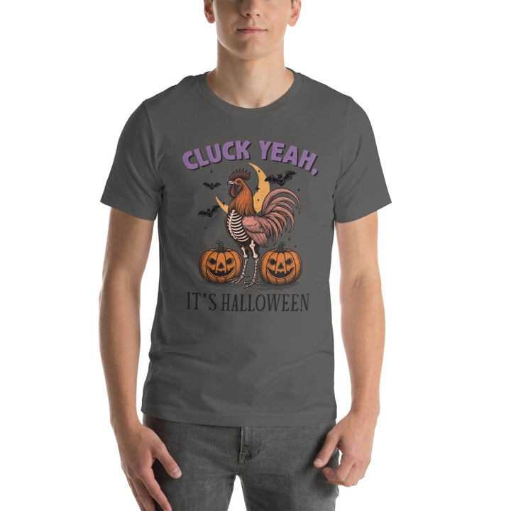 Cluck Yeah It's Halloween Graphic Tee - Black - S - ArtyKoala