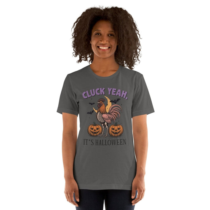 Cluck Yeah It's Halloween Graphic Tee - Black - S - ArtyKoala