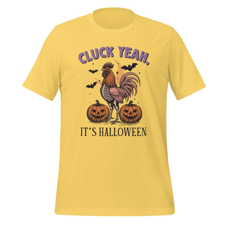 Cluck Yeah It's Halloween Graphic Tee - Yellow - S - ArtyKoala