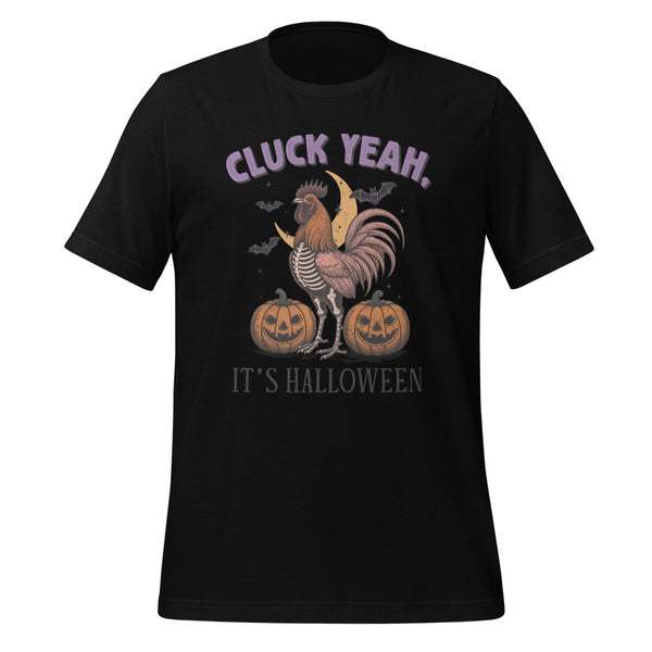 Cluck Yeah It's Halloween Graphic Tee - Black - S - ArtyKoala