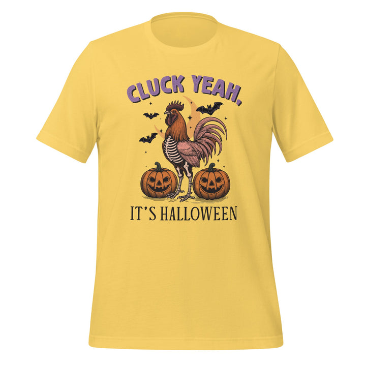 Cluck Yeah It's Halloween Unisex Premium T-shirt - Yellow / S - ArtyKoala