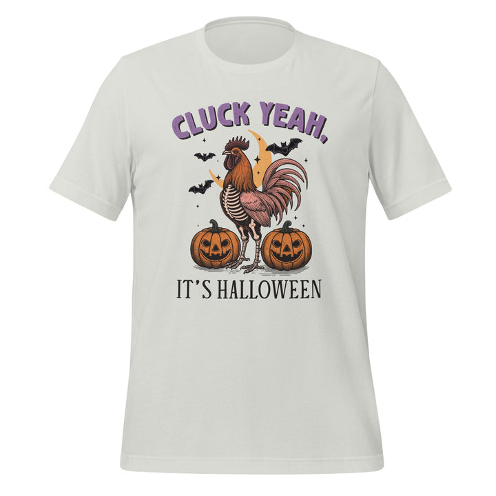 Cluck Yeah It's Halloween Unisex Premium T-shirt - Silver / S - ArtyKoala