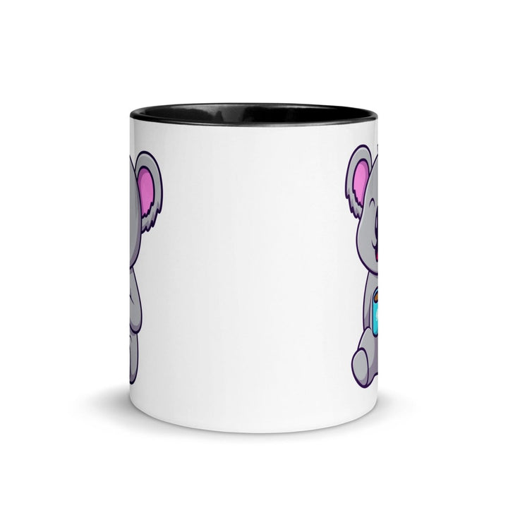 Coffee Drinking Koala Mug with Color Inside - ArtyKoala