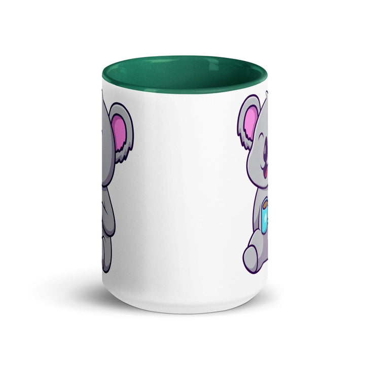 Coffee Drinking Koala Mug with Color Inside - ArtyKoala