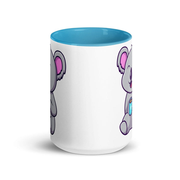Coffee Drinking Koala Mug with Color Inside - ArtyKoala