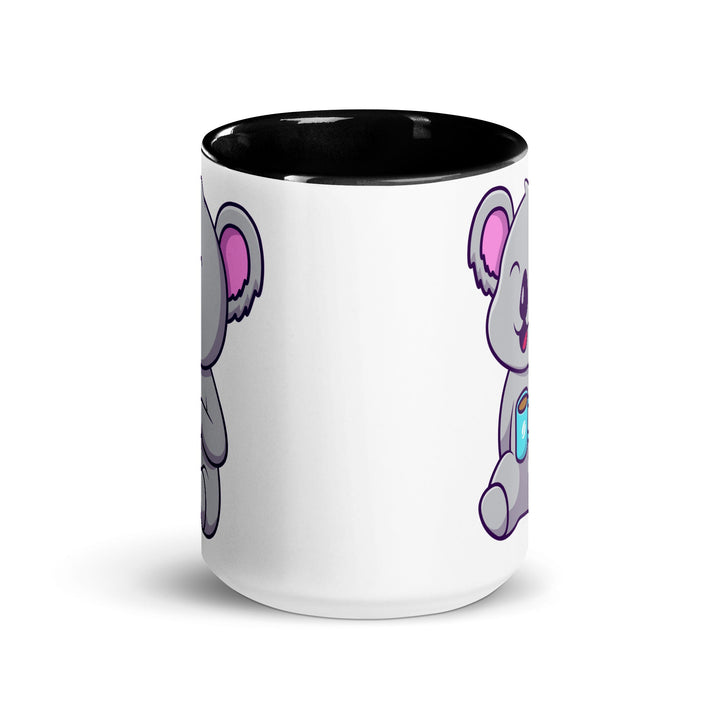 Coffee Drinking Koala Mug with Color Inside - ArtyKoala