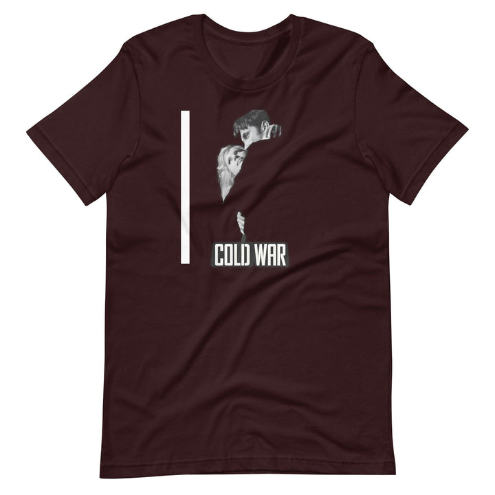 Cold War Man T-Shirt - Oxblood Black / S - ArtyKoala