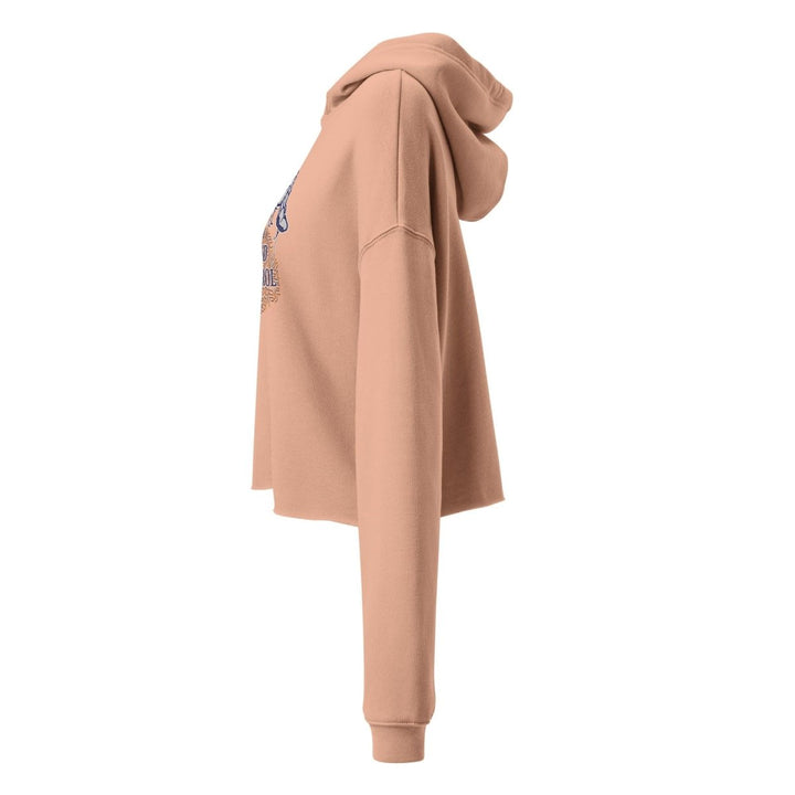 Control Your Mind Crop Hoodie - Peach - S - ArtyKoala