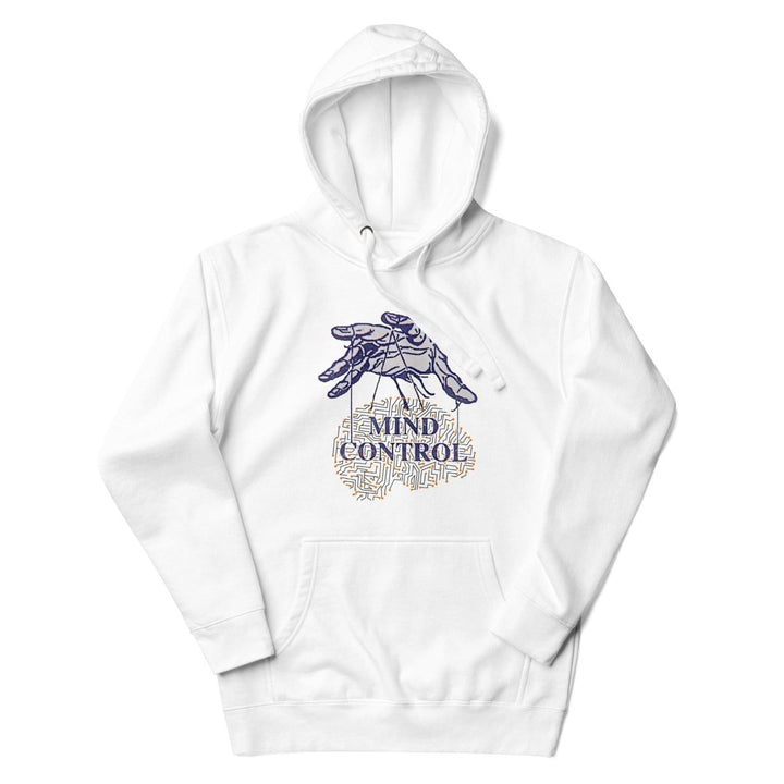 Control your mind Graphic Hoodie - White - S - ArtyKoala