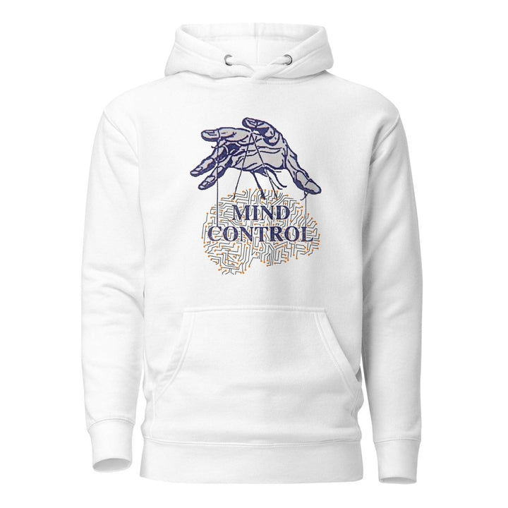 Control your mind Graphic Hoodie - White - S - ArtyKoala