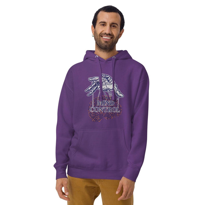 Control your mind Graphic Hoodie - Purple - S - ArtyKoala