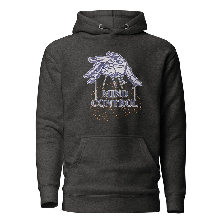Control your mind Graphic Hoodie - Charcoal Heather - S - ArtyKoala