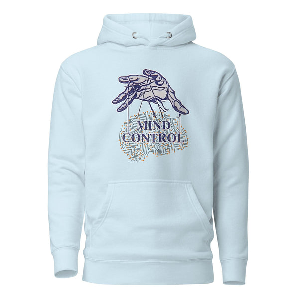 Control your mind Man Hoodie - Sky Blue / S - ArtyKoala