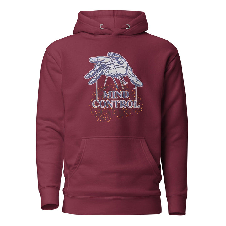 Control your mind Man Hoodie - Maroon / S - ArtyKoala