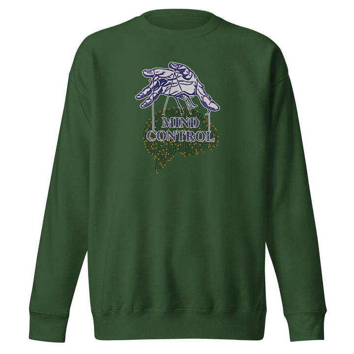 Control Your Mind Man Premium Sweatshirt - Forest Green / S - ArtyKoala