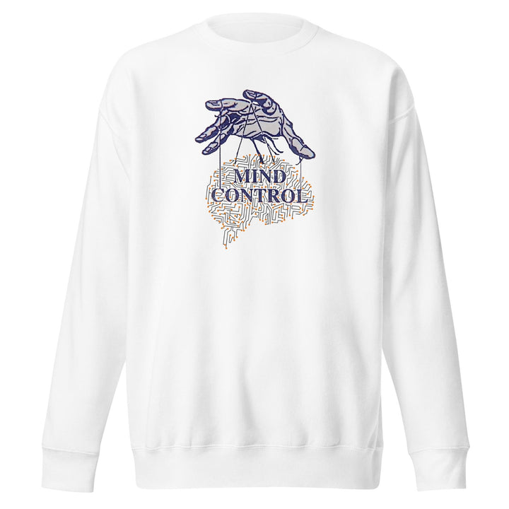 Control Your Mind Man Premium Sweatshirt - White / S - ArtyKoala