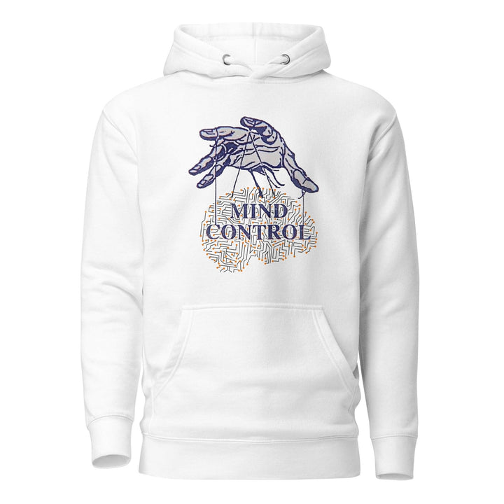 Control your mind Woman Hoodie - White / S - ArtyKoala