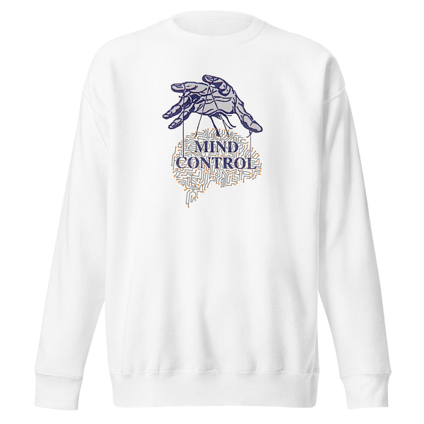 Control Your Mind Woman Premium Sweatshirt - White / S - ArtyKoala