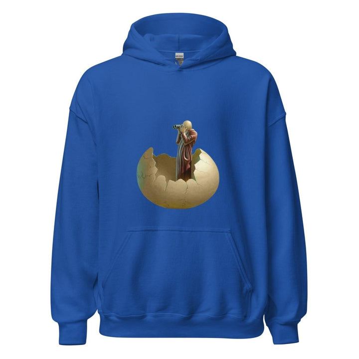 Cracked Egg Graphic Hoodie - Royal - S - ArtyKoala