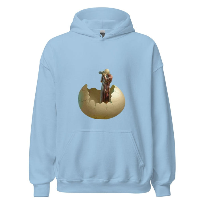 Cracked Egg Graphic Hoodie - Light Blue - S - ArtyKoala