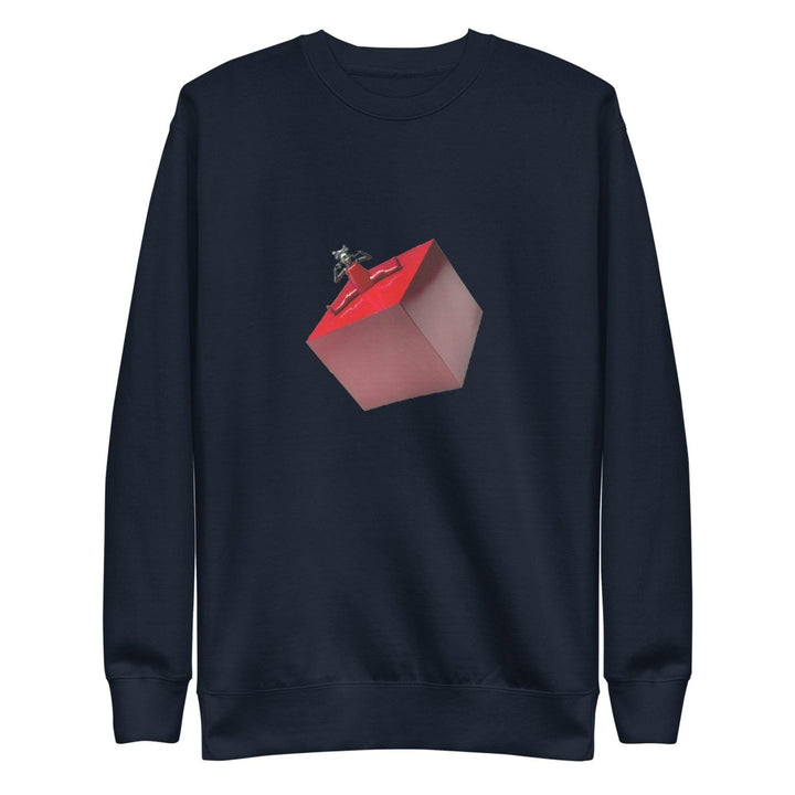Cubic Shaped Graphic Sweatshirt - Navy Blazer - S - ArtyKoala