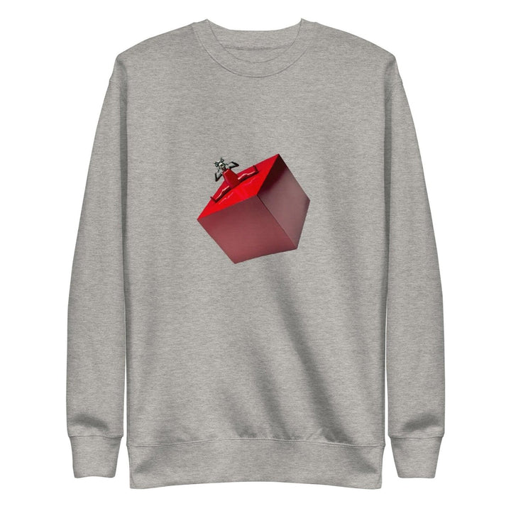 Cubic Shaped Graphic Sweatshirt - White - S - ArtyKoala