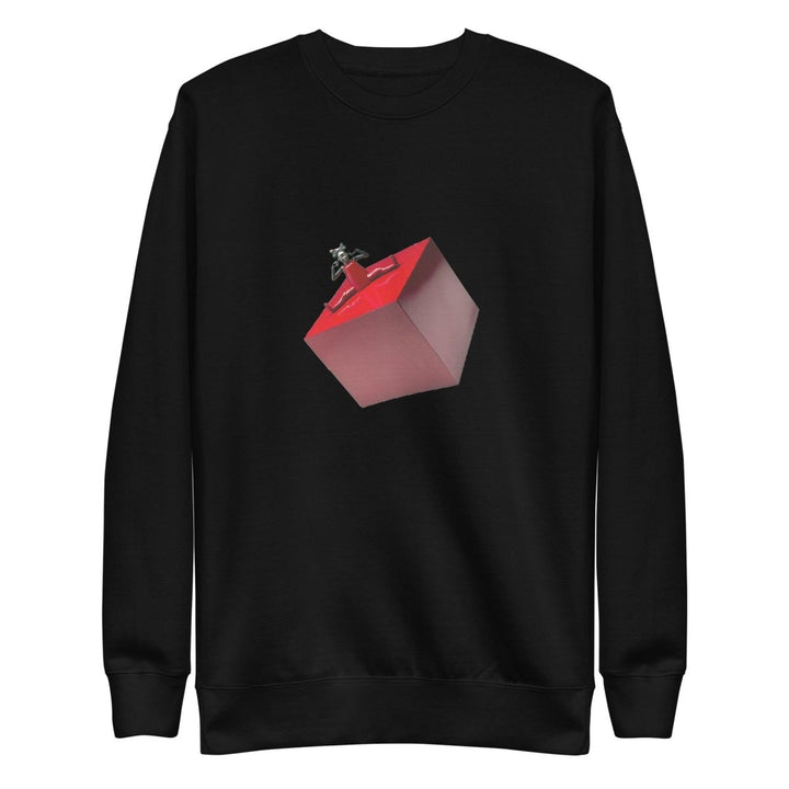 Cubic Shaped Graphic Sweatshirt - Black - S - ArtyKoala