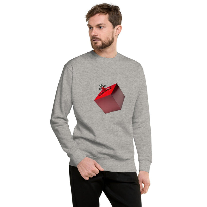 Cubic Shaped Man Premium Sweatshirt - ArtyKoala