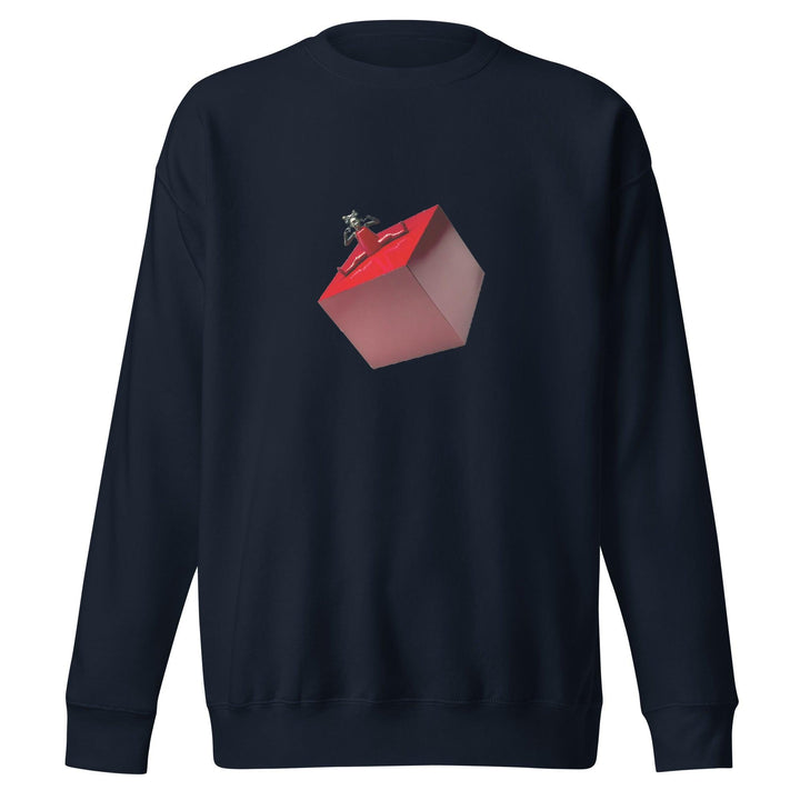 Cubic Shaped Man Premium Sweatshirt - Navy Blazer / S - ArtyKoala