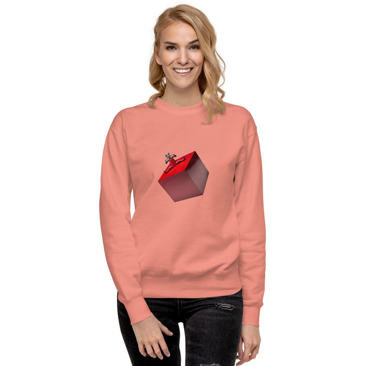 Cubic Shaped Premium Woman Sweatshirt - ArtyKoala