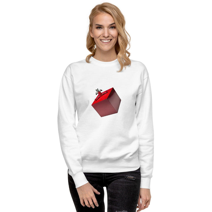 Cubic Shaped Premium Woman Sweatshirt - ArtyKoala