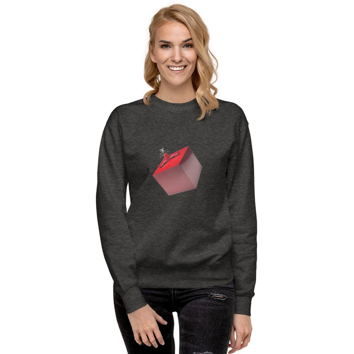 Cubic Shaped Premium Woman Sweatshirt - ArtyKoala